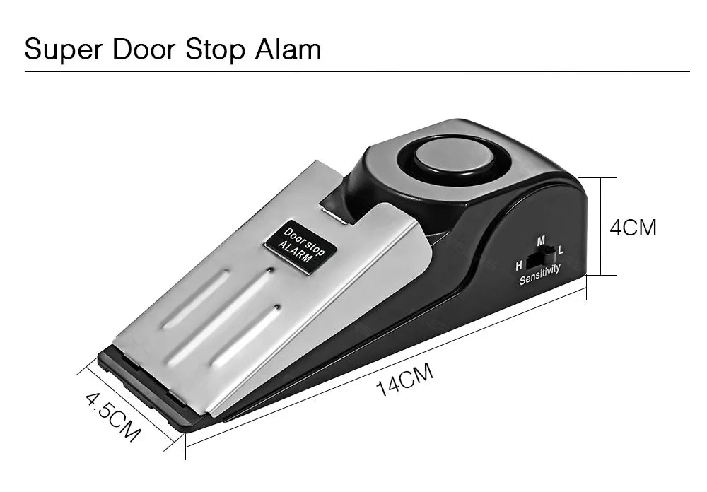 FUERS Wireless Door Stop Alarm System