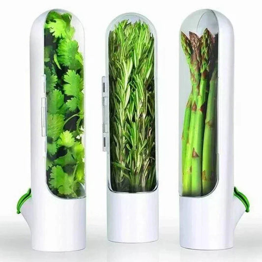 Refrigerator Herb Crisper Saver Pod Container