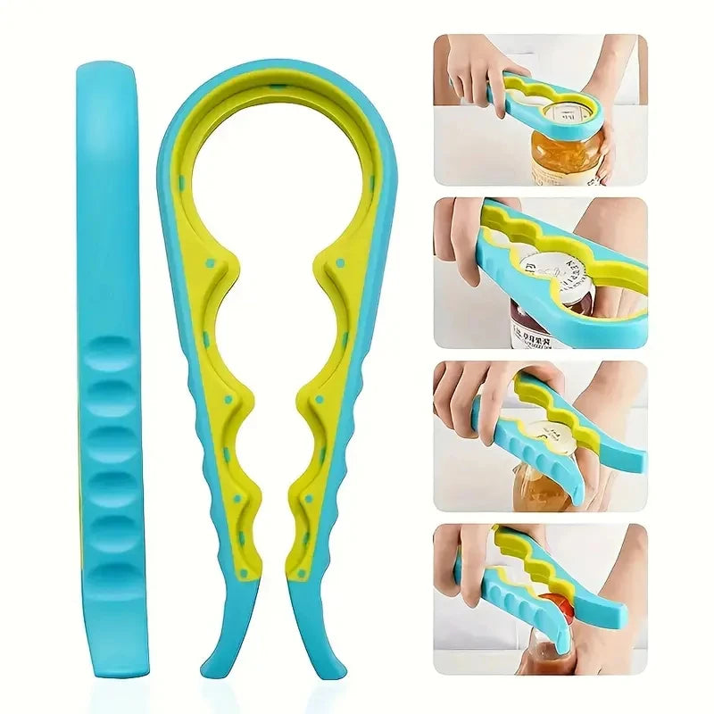 Ergonomic 4-In-1 Jar Opener