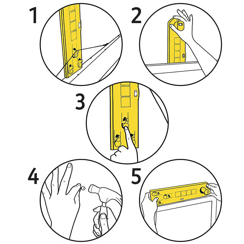 1 Set DIY Photo Frame Level Ruler